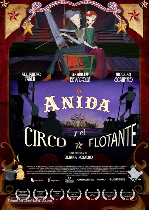 Anida y el Circo Flotante - Argentinian Movie Poster