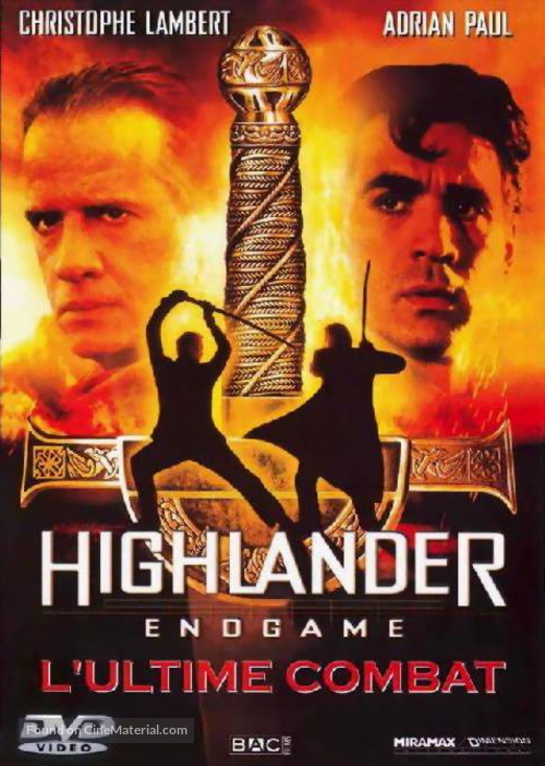 Highlander: Endgame - French DVD movie cover