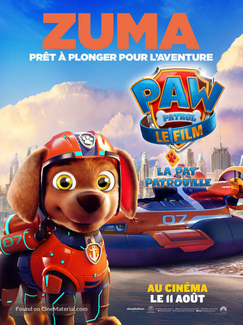 Paw Patrol: The Movie - French Movie Poster