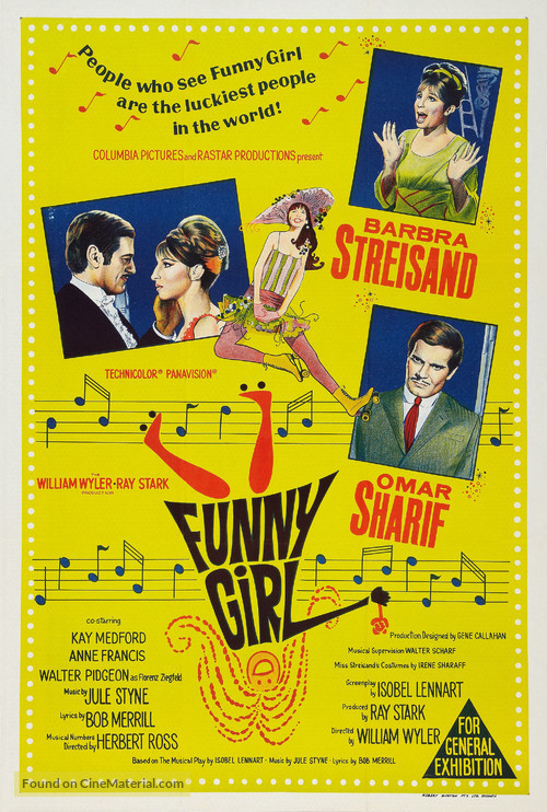 Funny Girl - Australian Theatrical movie poster