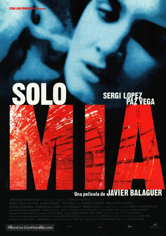 S&oacute;lo m&iacute;a - Spanish Movie Poster