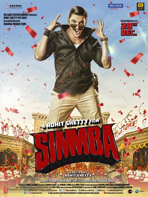 Simmba - Indian Movie Poster