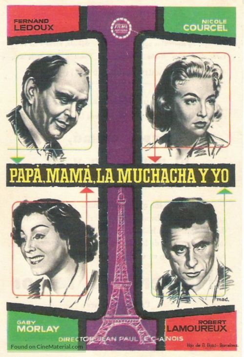 Papa, maman, la bonne et moi... - Spanish Movie Poster