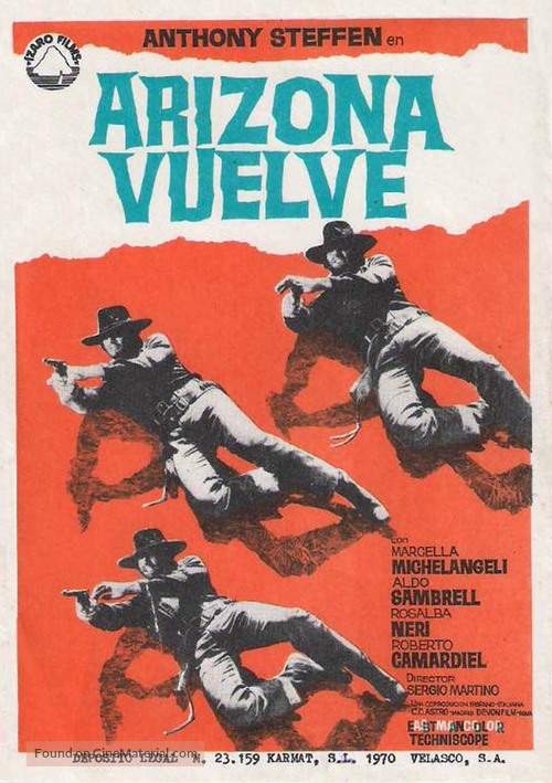 Arizona si scaten&ograve;... e li fece fuori tutti - Spanish Movie Poster