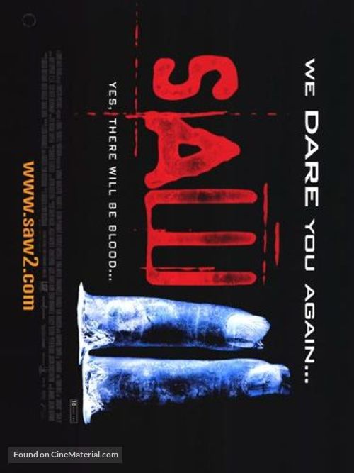 Saw II - British poster