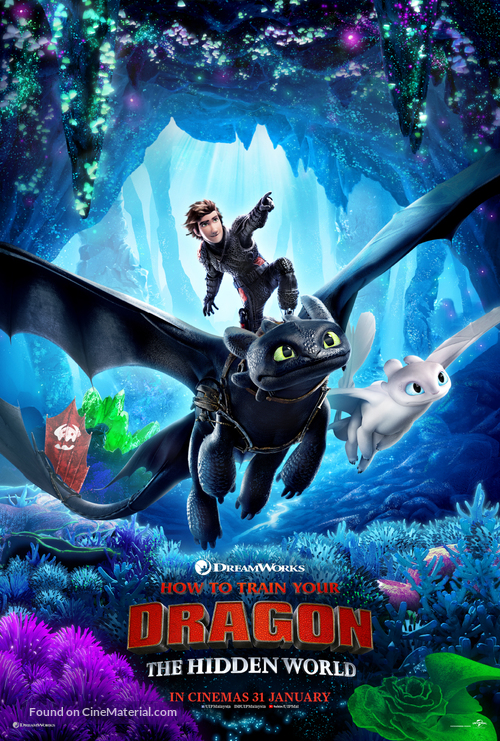 How to Train Your Dragon: The Hidden World - Malaysian Movie Poster