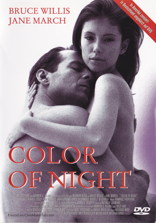 Color of Night - German Movie Cover