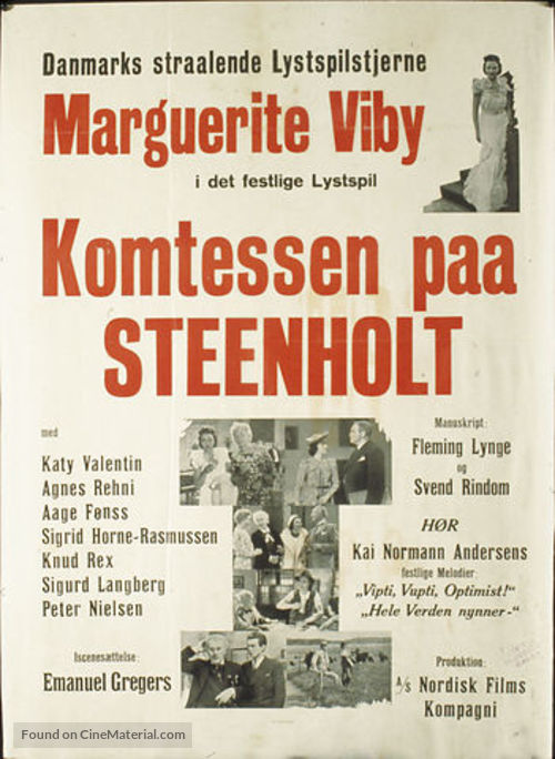 Komtessen paa Steenholt - Danish Movie Poster