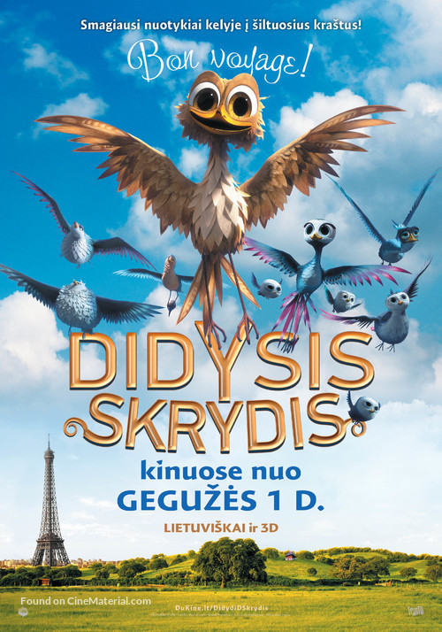 Gus - Petit oiseau, grand voyage - Lithuanian Movie Poster