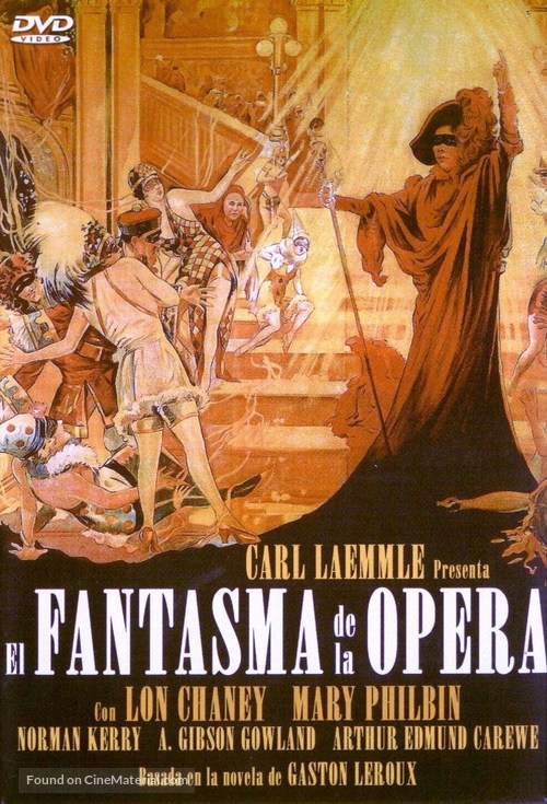 The Phantom of the Opera - Spanish DVD movie cover