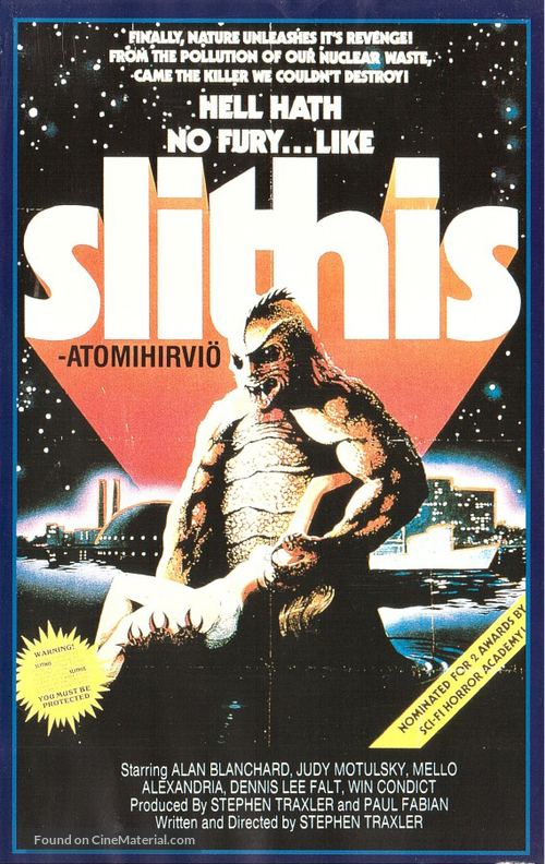 Spawn of the Slithis - Finnish VHS movie cover