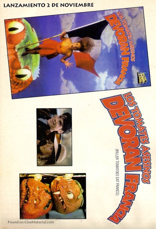 Killer Tomatoes Eat France! - Argentinian poster