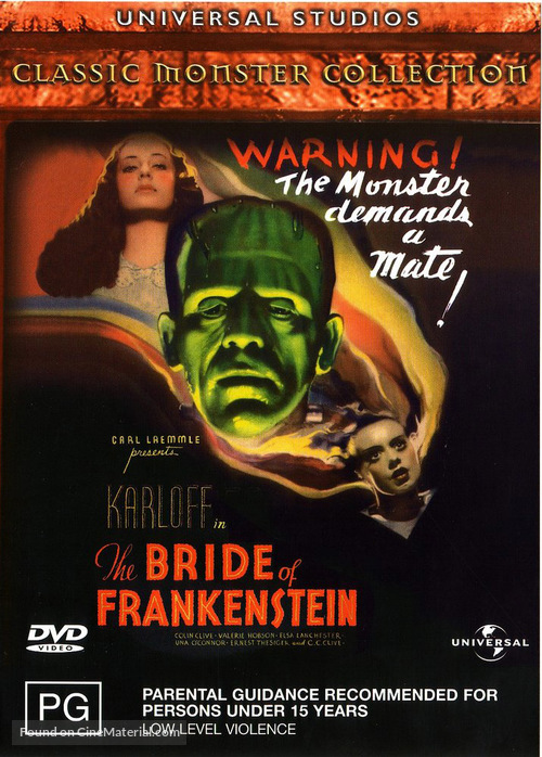 Bride of Frankenstein - Australian Movie Cover