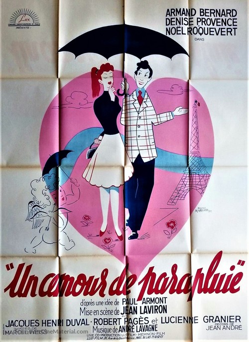 Un amour de parapluie - French Movie Poster