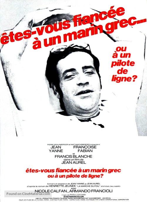 &Ecirc;tes-vous fianc&eacute;e &agrave; un marin grec ou &agrave; un pilote de ligne? - French Movie Poster