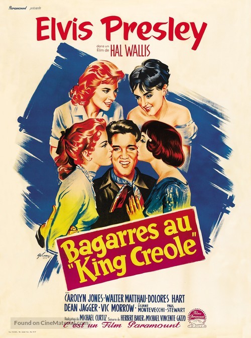King Creole - French Movie Poster