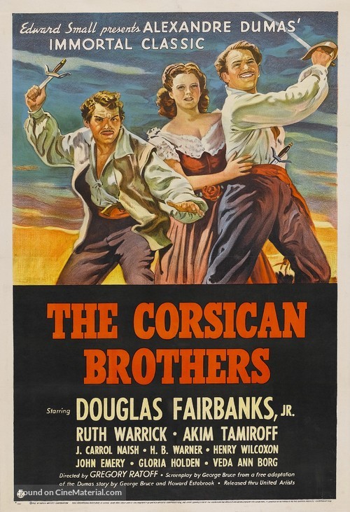 The Corsican Brothers - Movie Poster