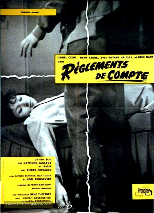 R&egrave;glements de compte - French Movie Poster