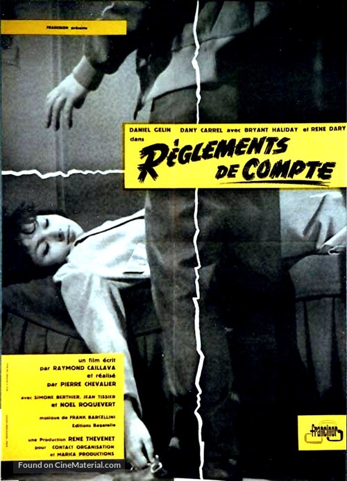 R&egrave;glements de compte - French Movie Poster