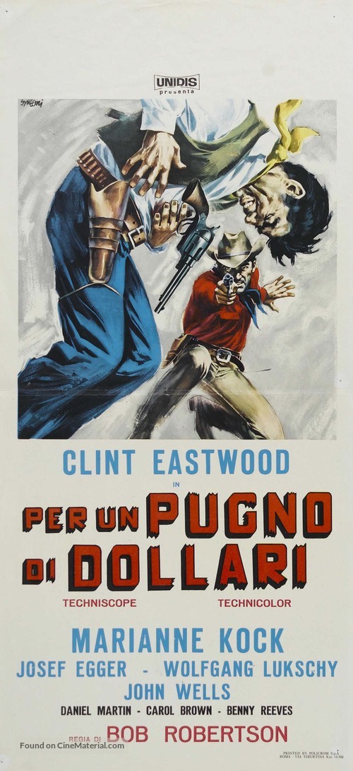 Per un pugno di dollari - Italian Movie Poster