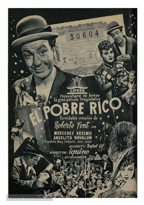 El pobre rico - Spanish poster