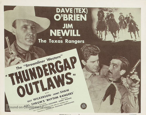Bad Men of Thunder Gap - Re-release movie poster
