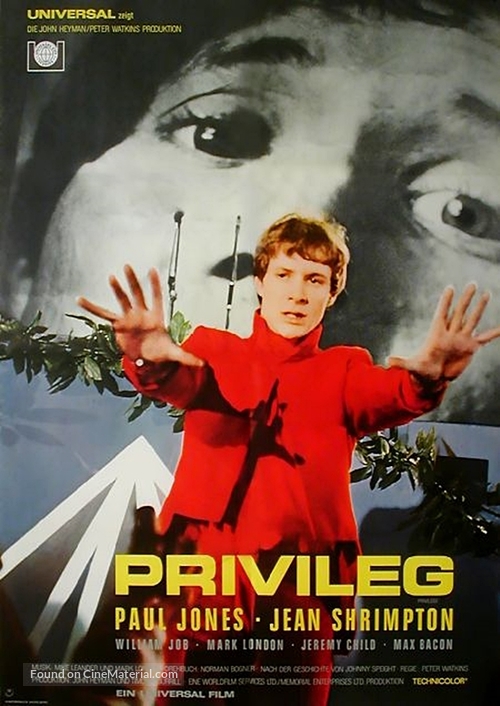 Privilege - German Movie Poster
