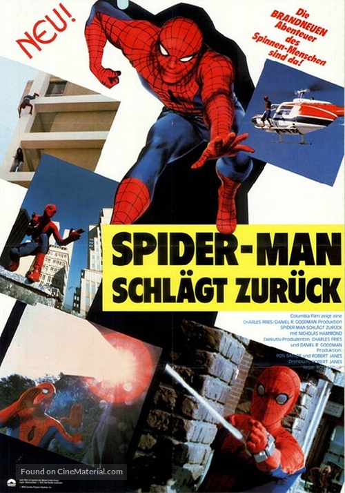 Spider-Man Strikes Back - German Movie Poster