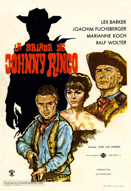 La balada de Johnny Ringo - Spanish Movie Poster