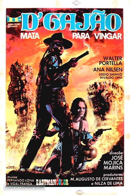 D&#039;Gaj&atilde;o Mata para Vingar - Brazilian Movie Poster