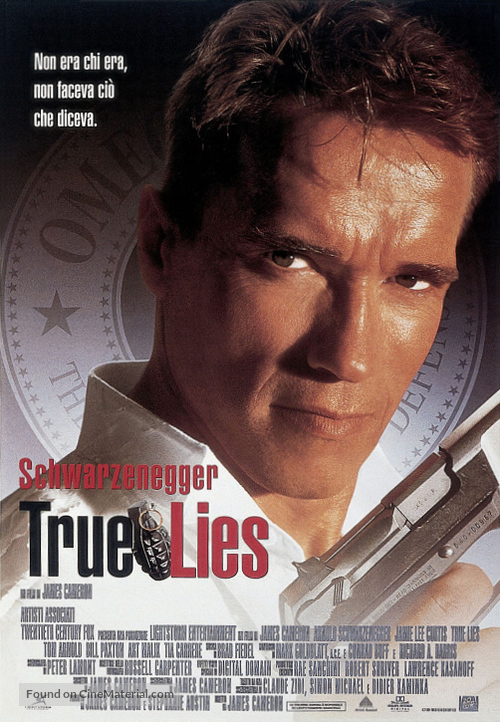 True Lies - Italian Movie Poster