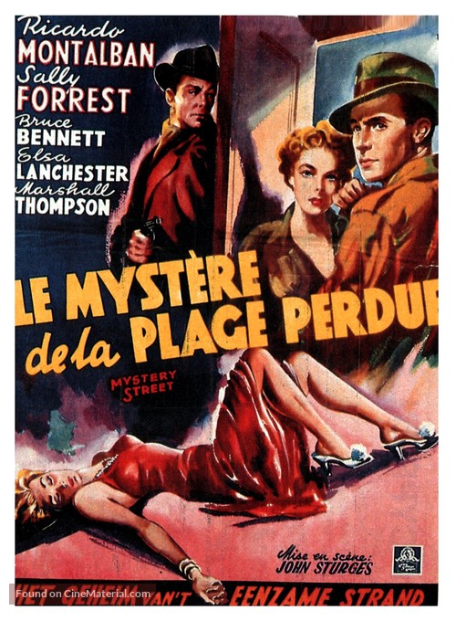 Mystery Street - Belgian Movie Poster