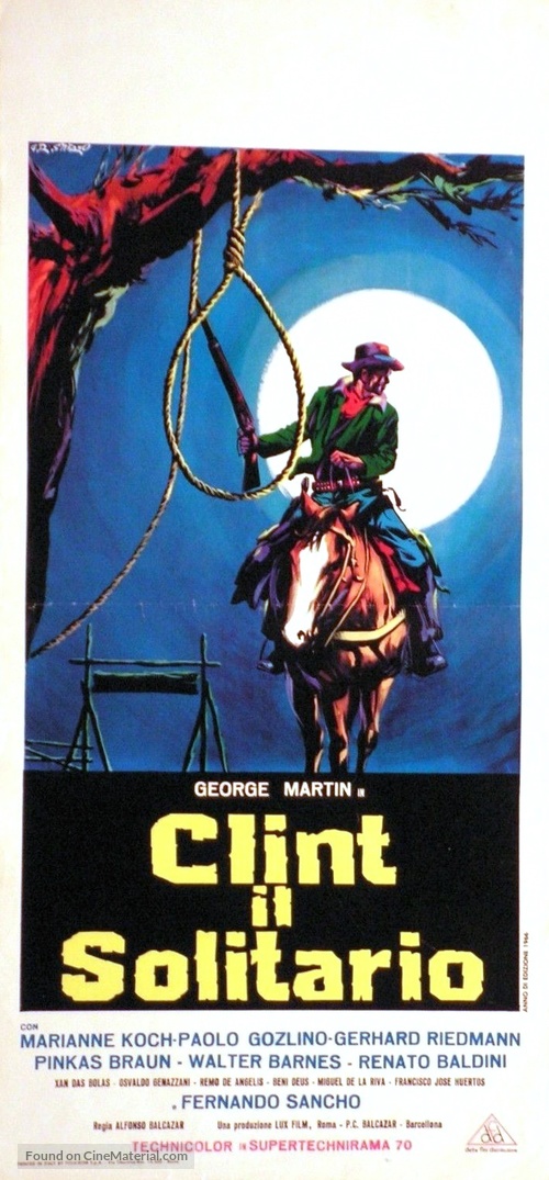 Clint el solitario - Italian Movie Poster