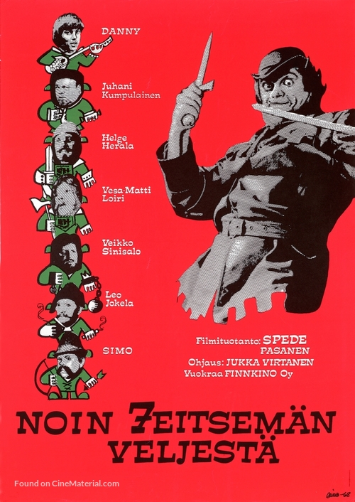 Noin 7 veljest&auml; - Finnish Movie Poster