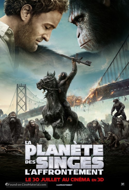 Dawn of the Planet of the Apes - French Movie Poster