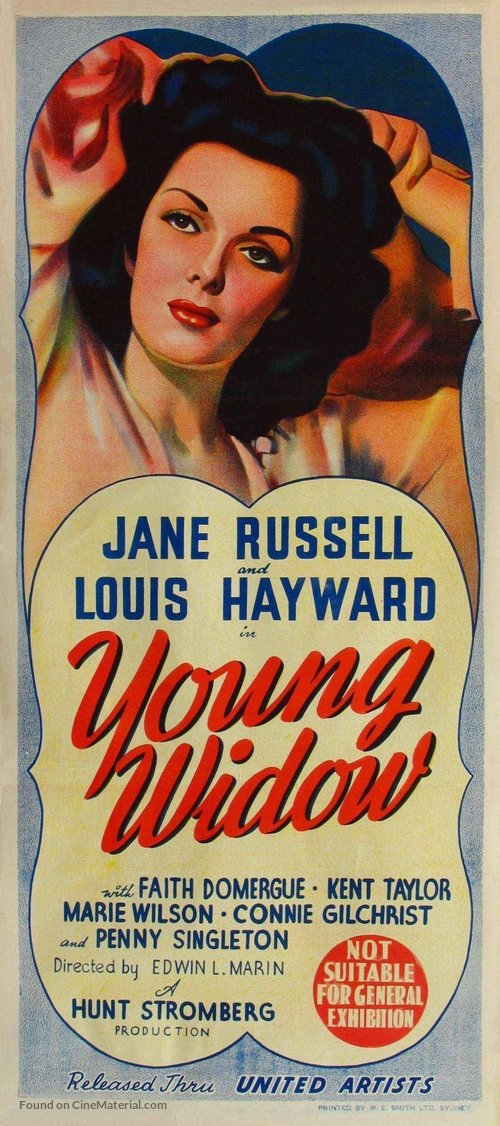 Young Widow - Australian Movie Poster