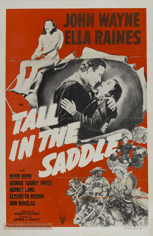 Tall in the Saddle - Re-release movie poster