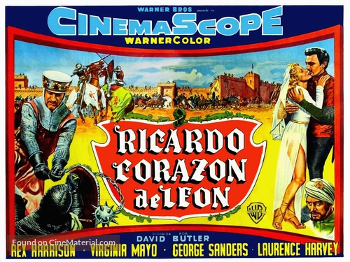 King Richard and the Crusaders - Argentinian Movie Poster