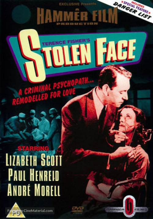 Stolen Face - British DVD movie cover