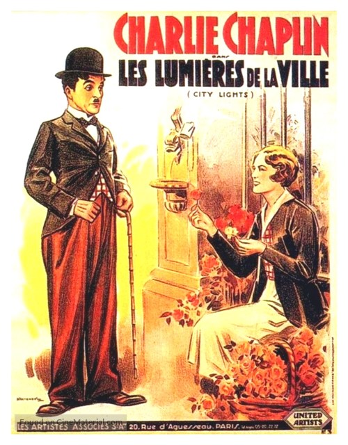 City Lights - French Movie Poster