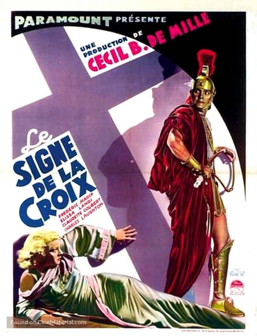 The Sign of the Cross - French Movie Poster