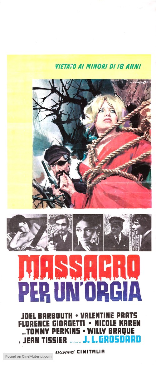 Massacre pour une orgie - Italian Movie Poster