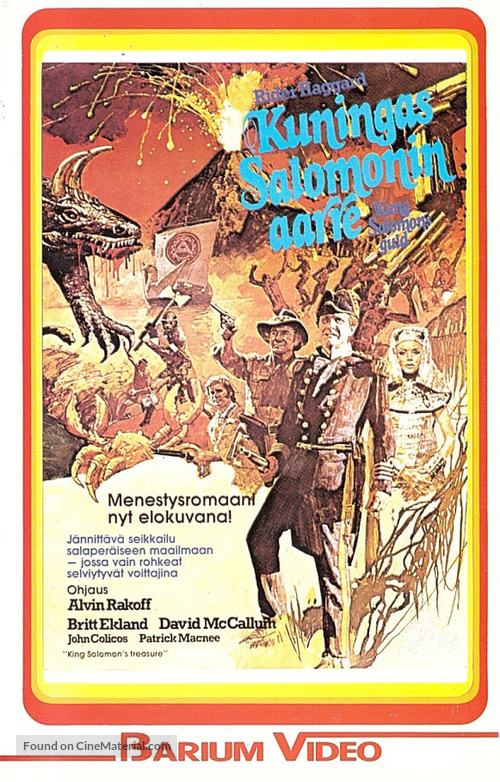 King Solomon&#039;s Treasure - Finnish VHS movie cover