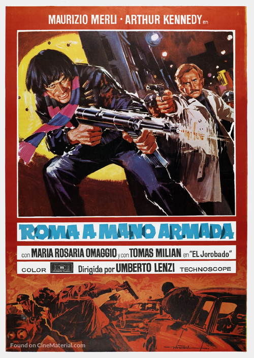 Roma a mano armata - Spanish Movie Poster