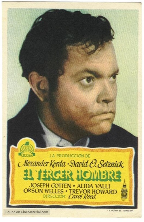 The Third Man - Spanish Movie Poster