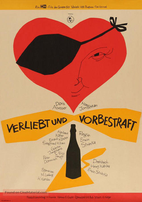 Verliebt und vorbestraft - German Movie Poster