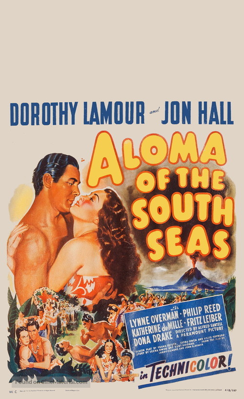 Aloma of the South Seas - Movie Poster