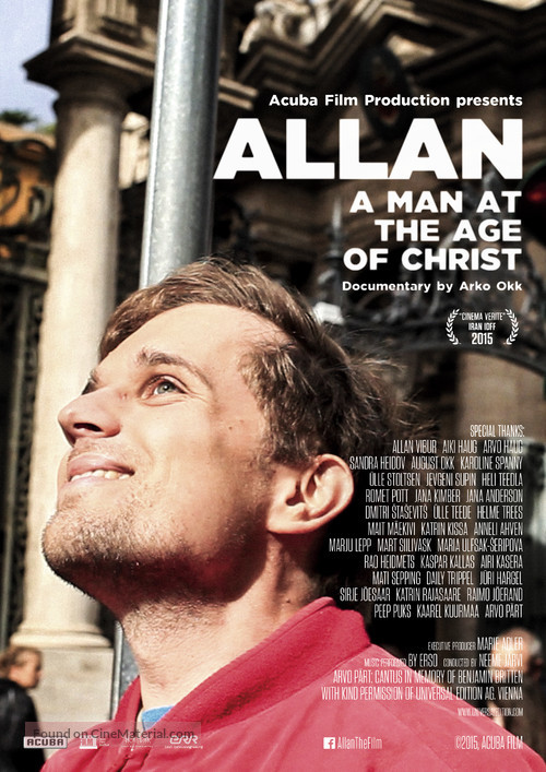 Allan, a Man at the Age of Christ - Estonian Movie Poster