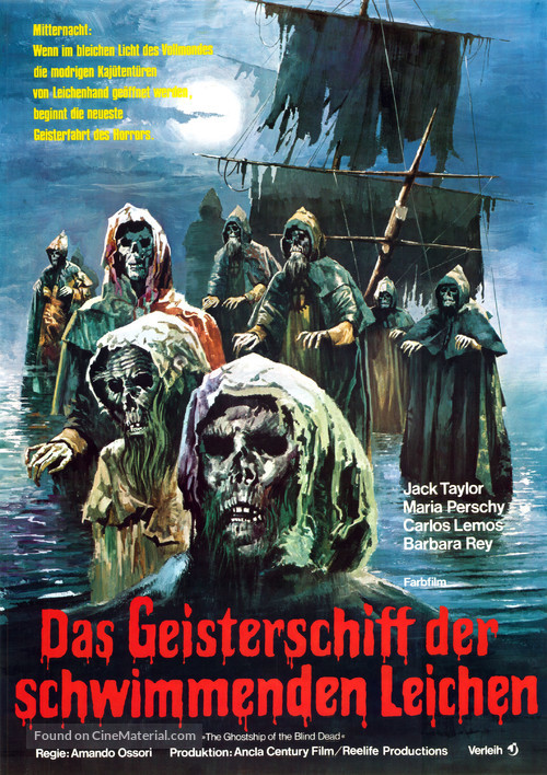 El buque maldito - German Movie Poster