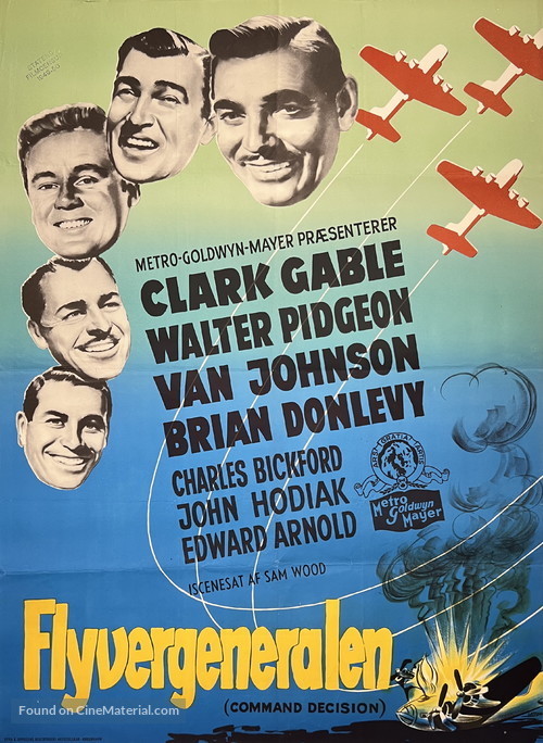 Command Decision - Danish Movie Poster